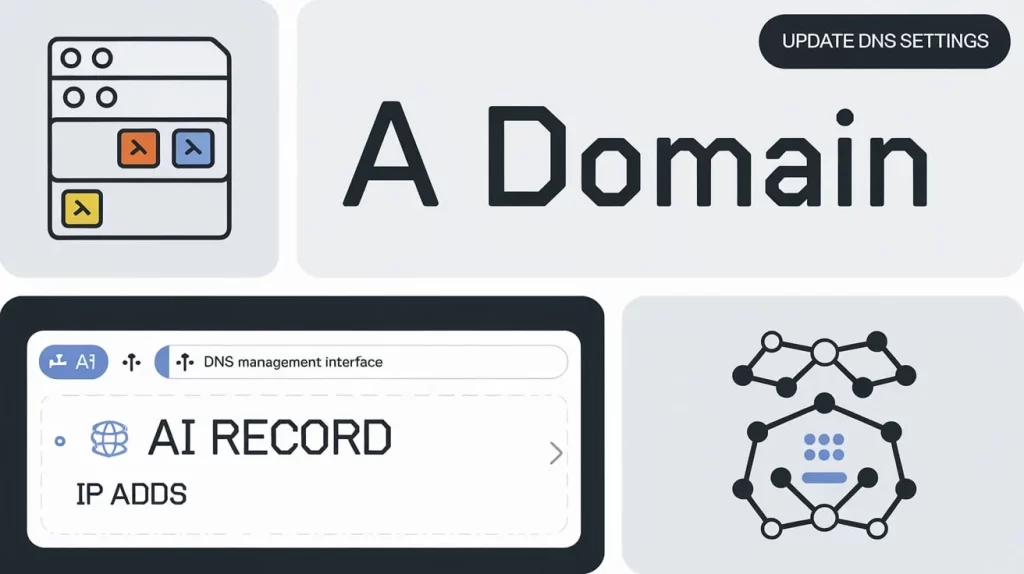 Setting up an A record in DNS
