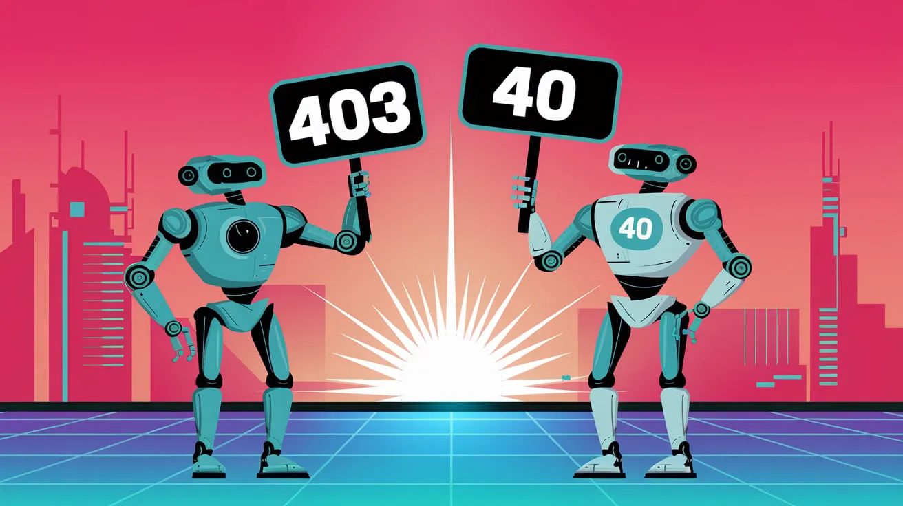 Difference between 403 Forbidden and 401 Unauthorized errors with troubleshooting tips.